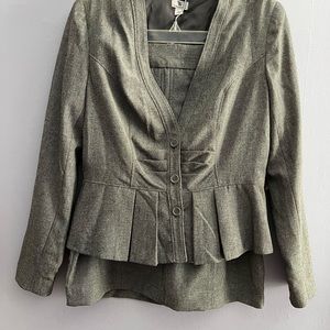Worthington Skirts Suits Set Gray Color.